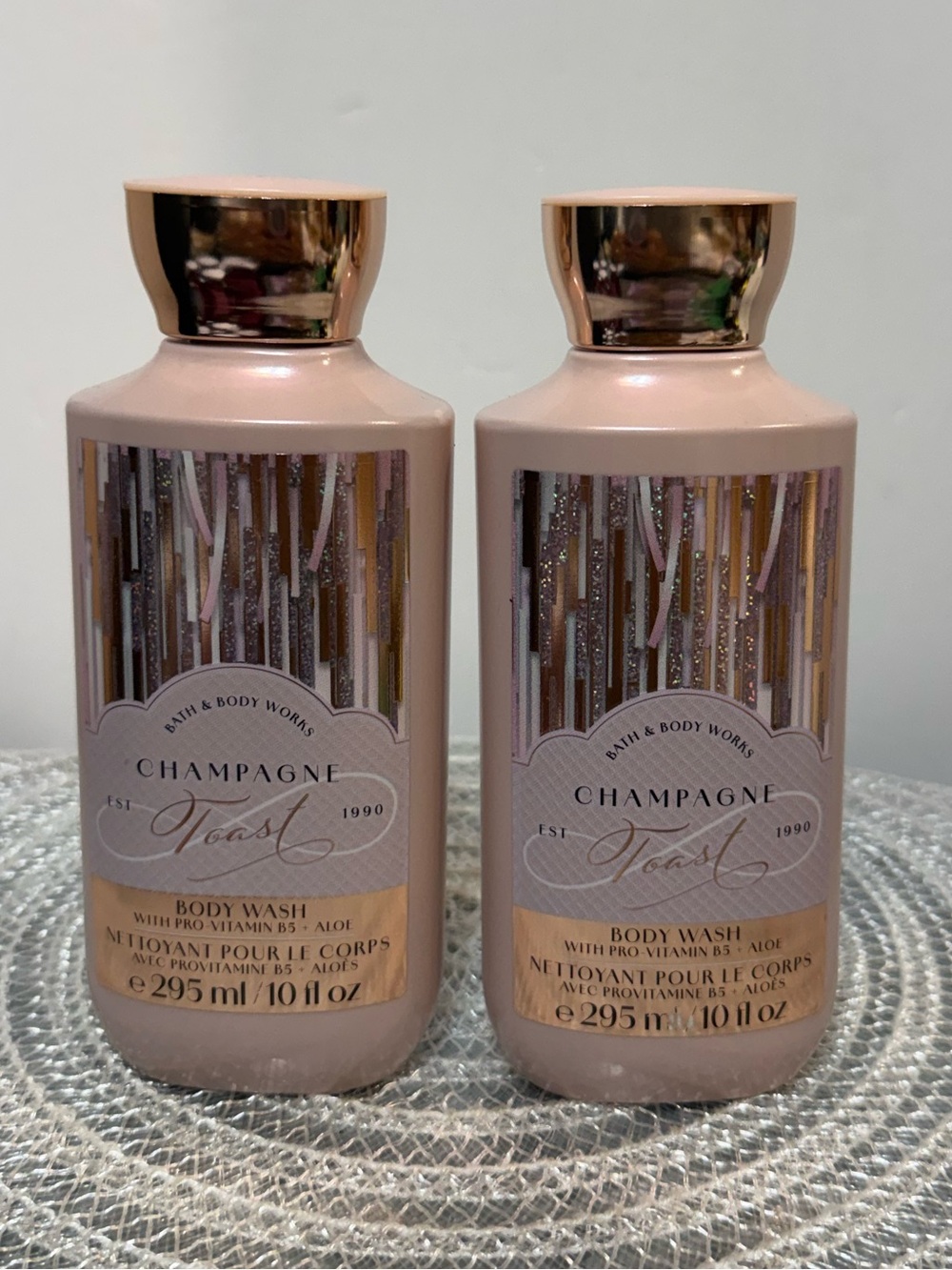 BBW Champagne Toast Wash Set of 2 NWT